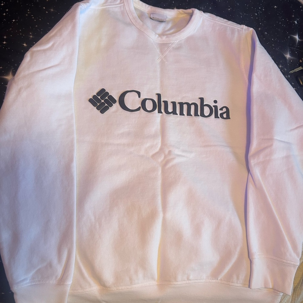 Columbia Men's Crewneck Sweater in White